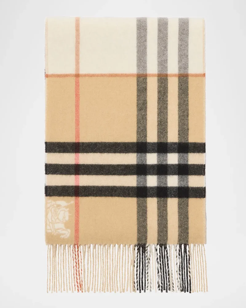 Double-Faced Cashmere EKD Scarf