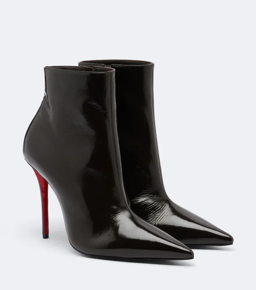 Miss Z patent leather ankle boots