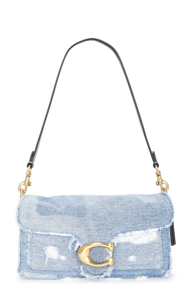 Upcycled Denim Patchwork Tabby Shoulder Bag