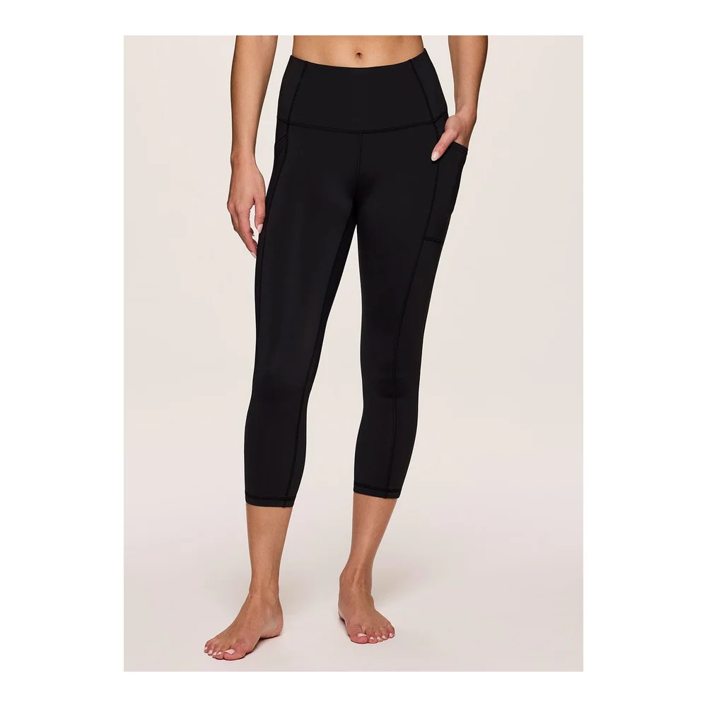 High Waisted Ultra Supportive Squat Proof Capri Legging - Black