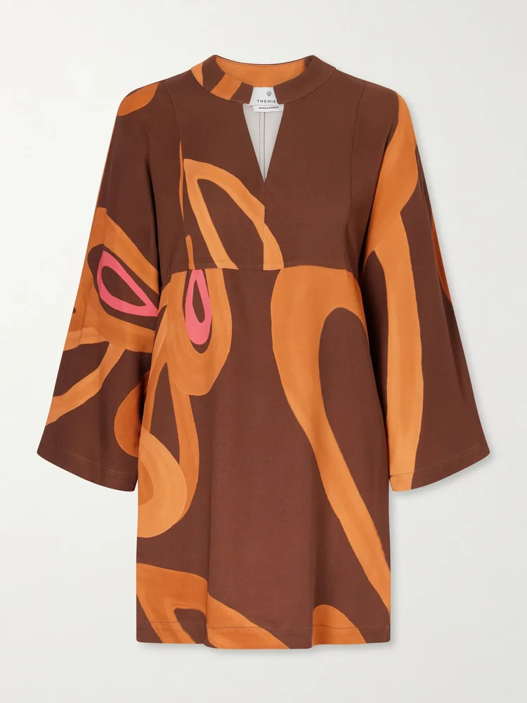 Amalthea Sabra faille mini dress