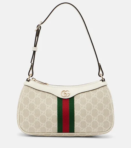Ophidia GG Small shoulder bag (cream)