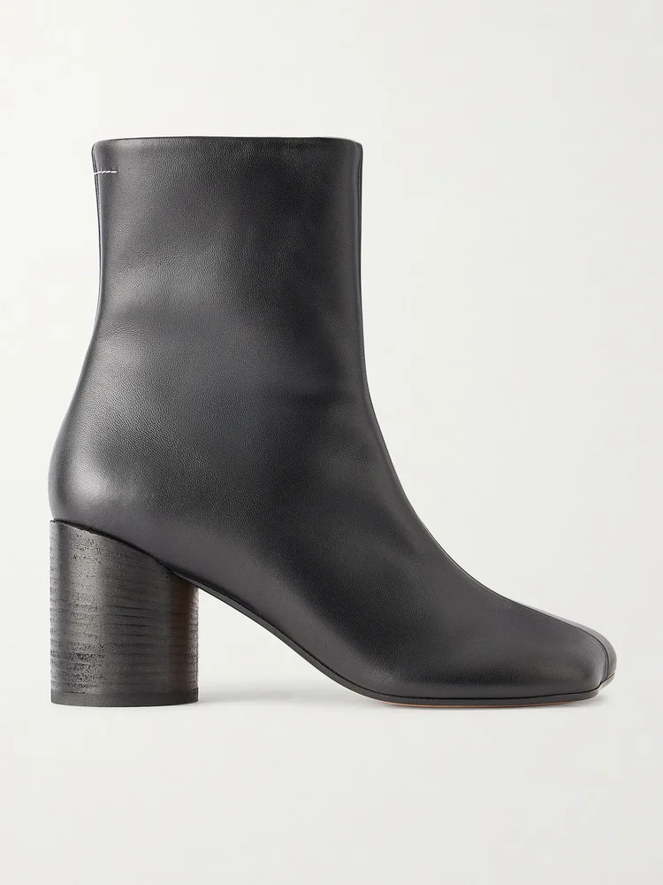 Leather ankle boots