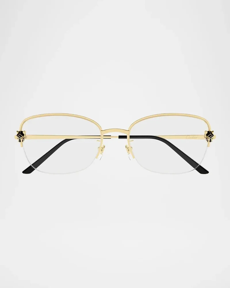 Panthère de Cartier 55MM 24K-Gold-Plated Optical Eyeglasses