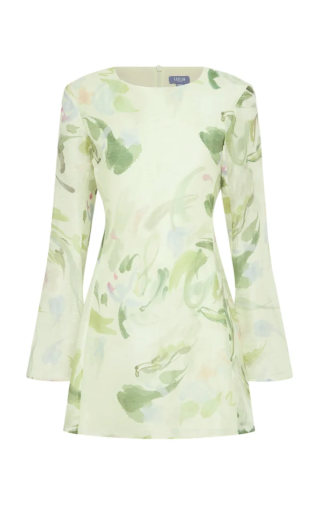 Suzanne Linen-Blend Mini Dress