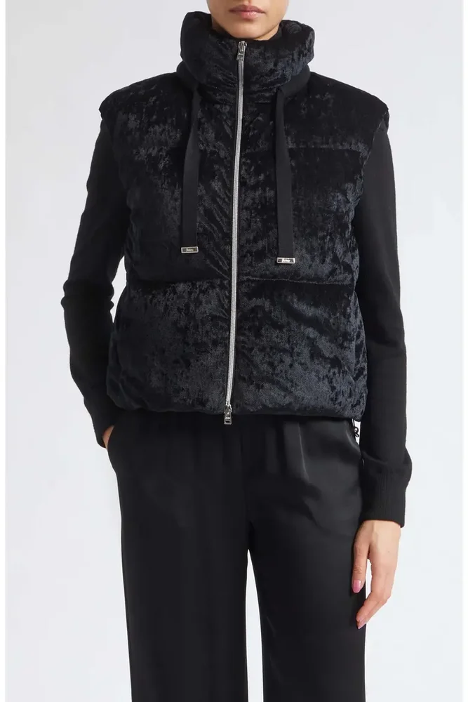 Velvet Down Puffer Vest