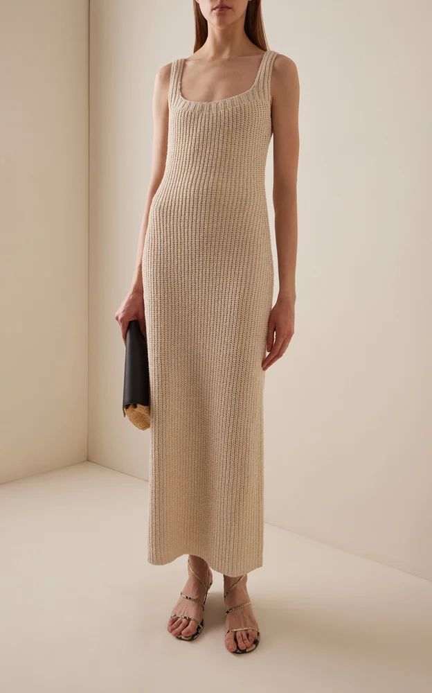 Lex Silk-Blend Knit Maxi Dress