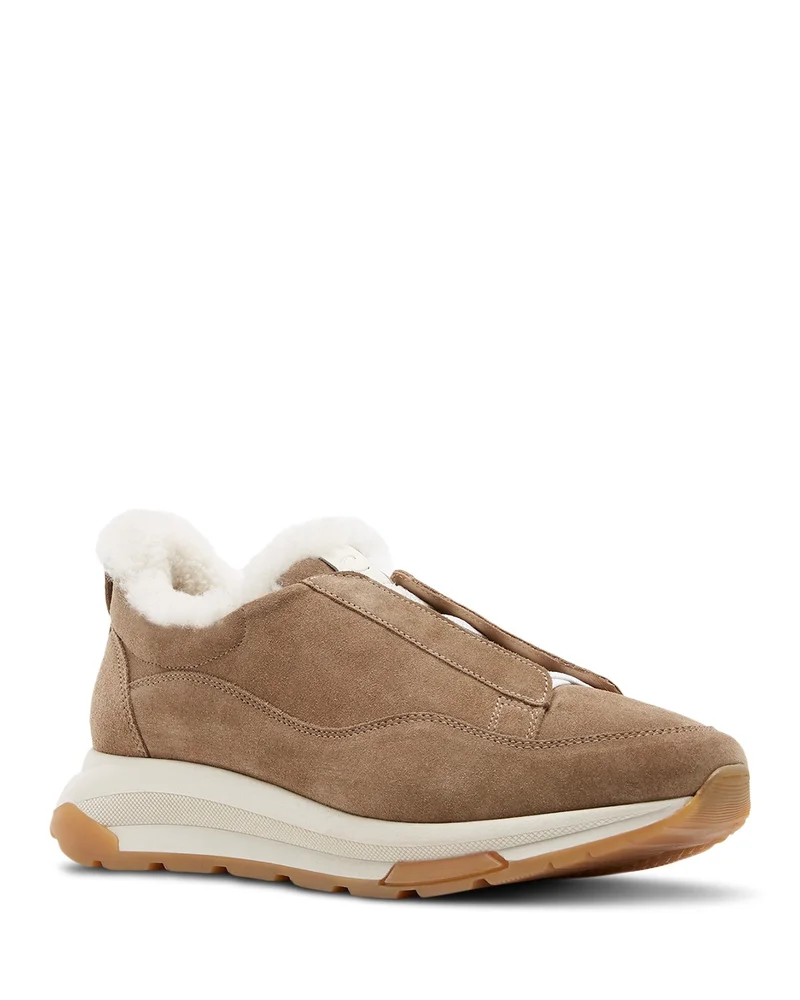 Vada Suede & Shearling Sneakers
