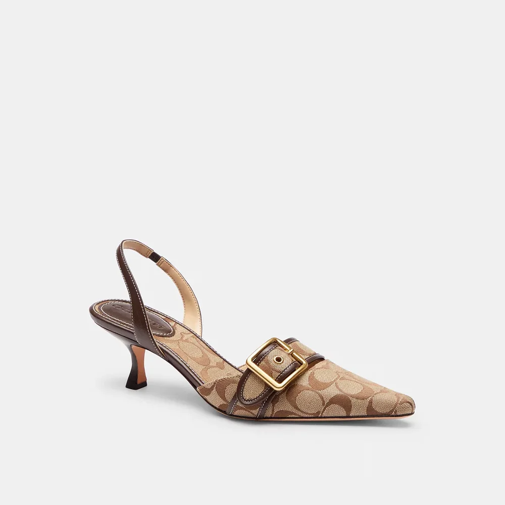 Margot Slingback In Signature Sateen Jacquard