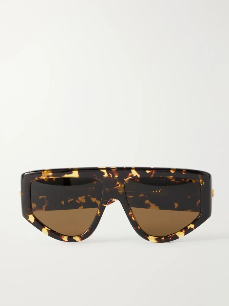 Ribbon Mask D-frame recycled-acetate sunglasses