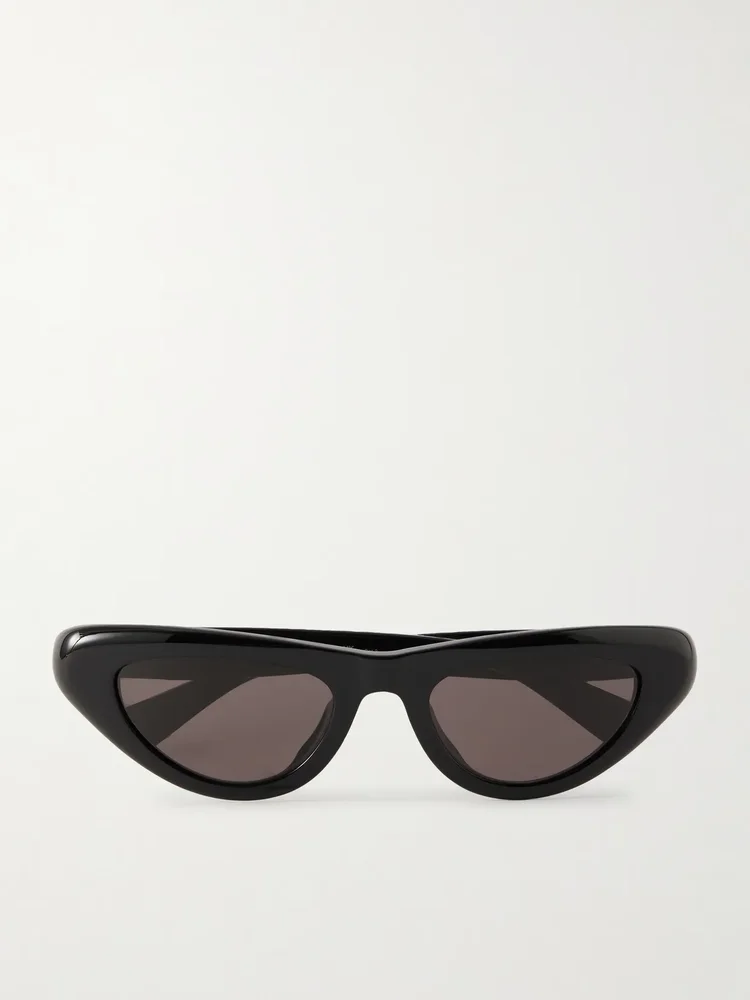 Curvy cat-eye acetate sunglasses