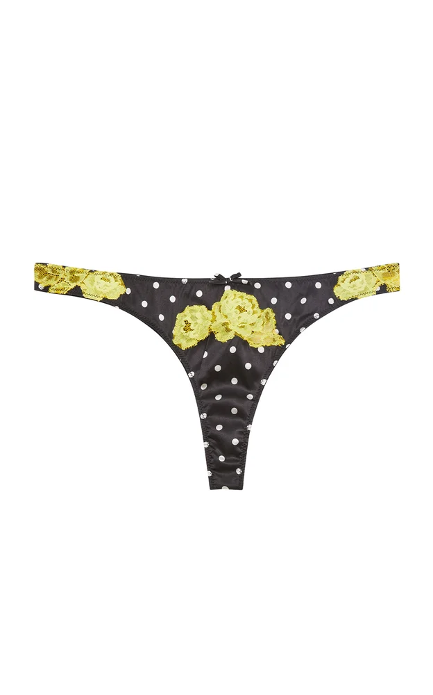 Juliet Stretch-Silk Lace Thong