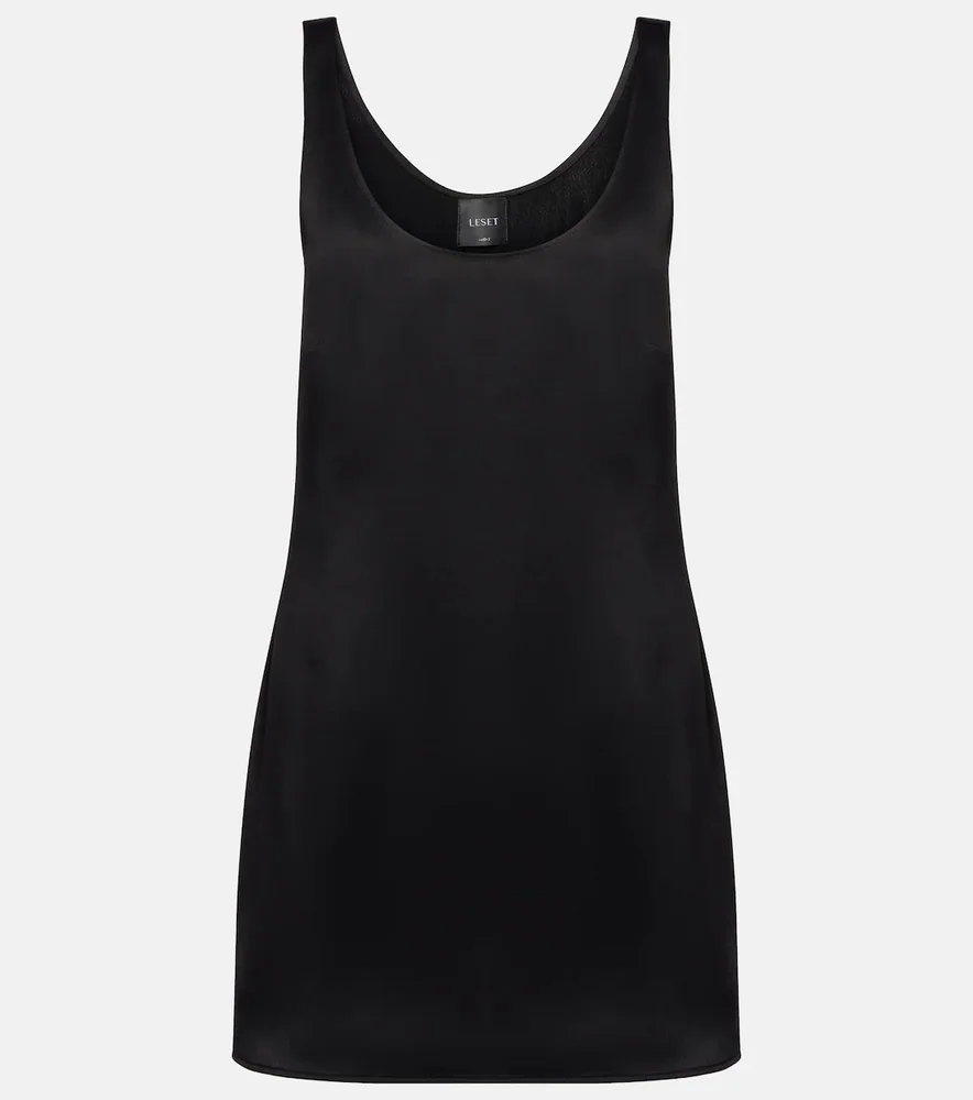 Barb satin slip dress