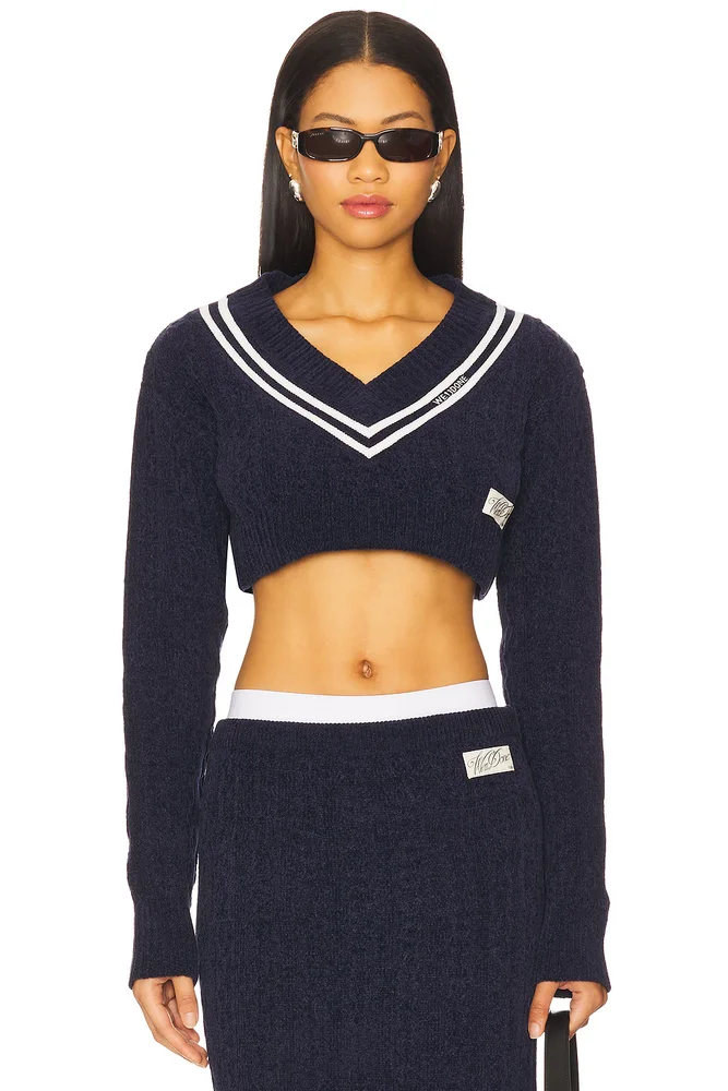 Cable Cropped Sweater
