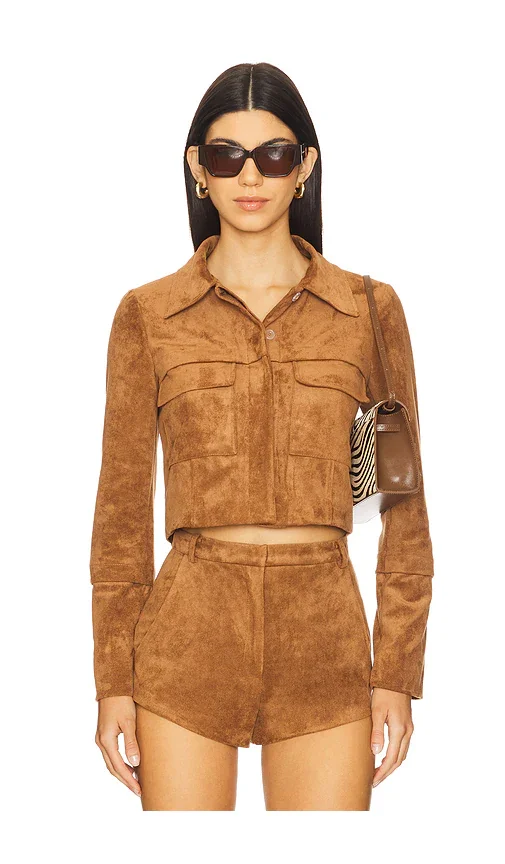 x REVOLVE Lucas Suede Jacket Amanda Uprichard