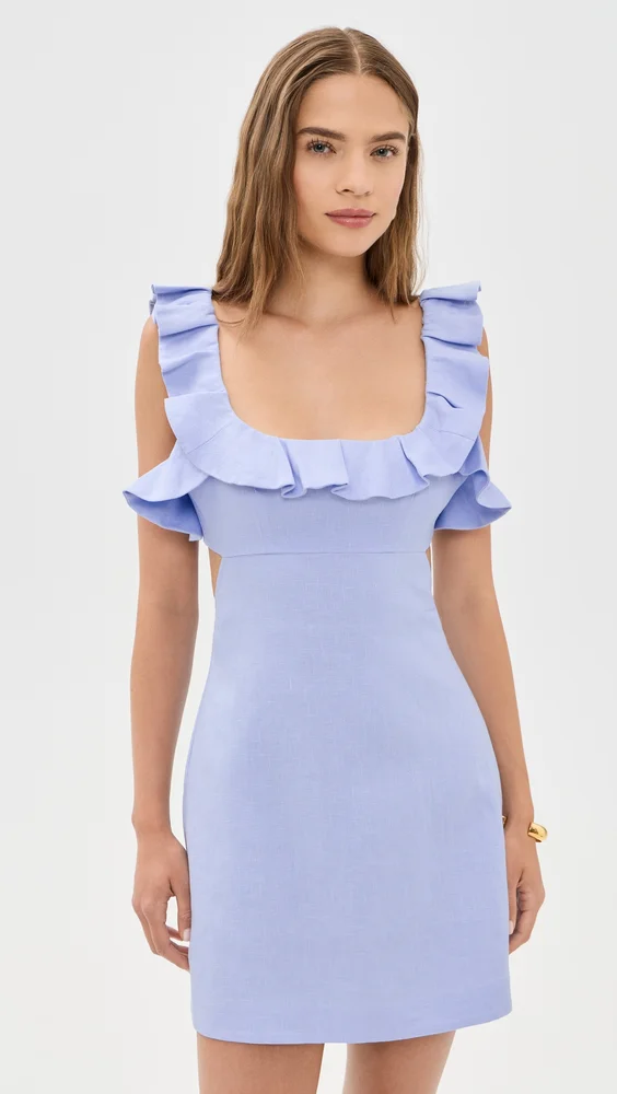 Indra Frilled Mini Dress