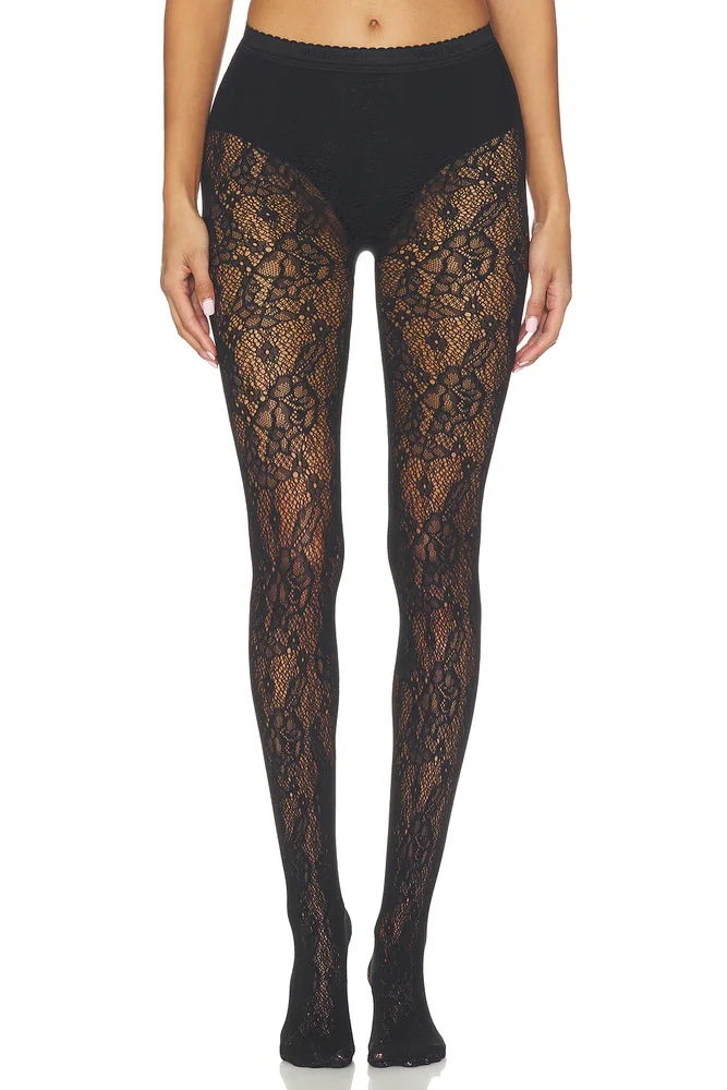 Infinite Rose Net Tights