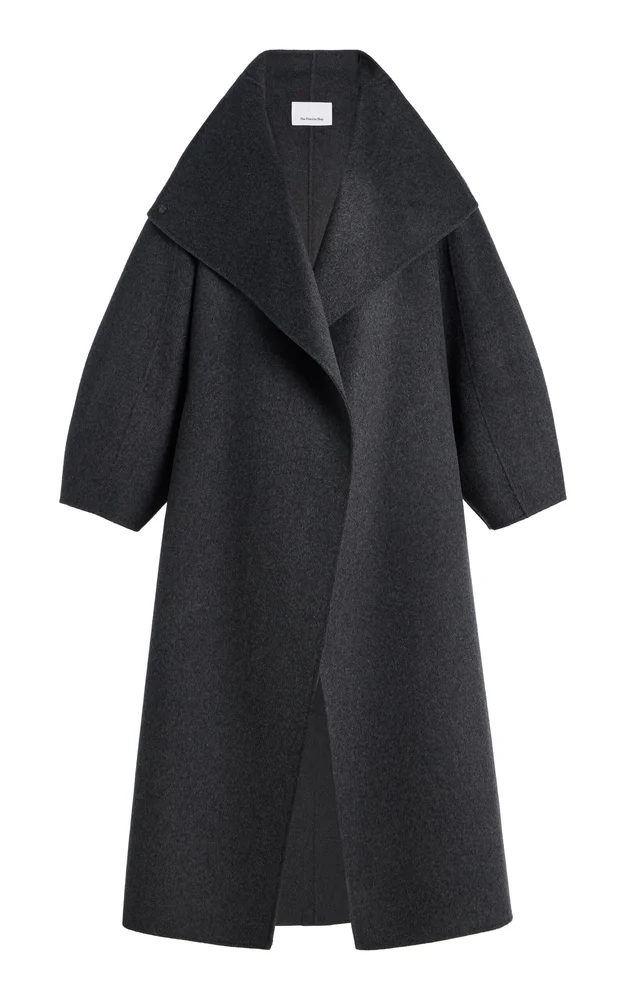 Leroy Funnel-Neck Wool Coat