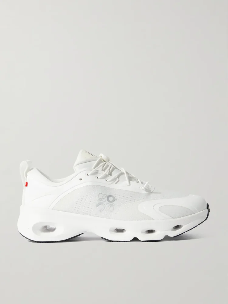 x On Cloudsolo Rubber-Trimmed Mesh Sneakers