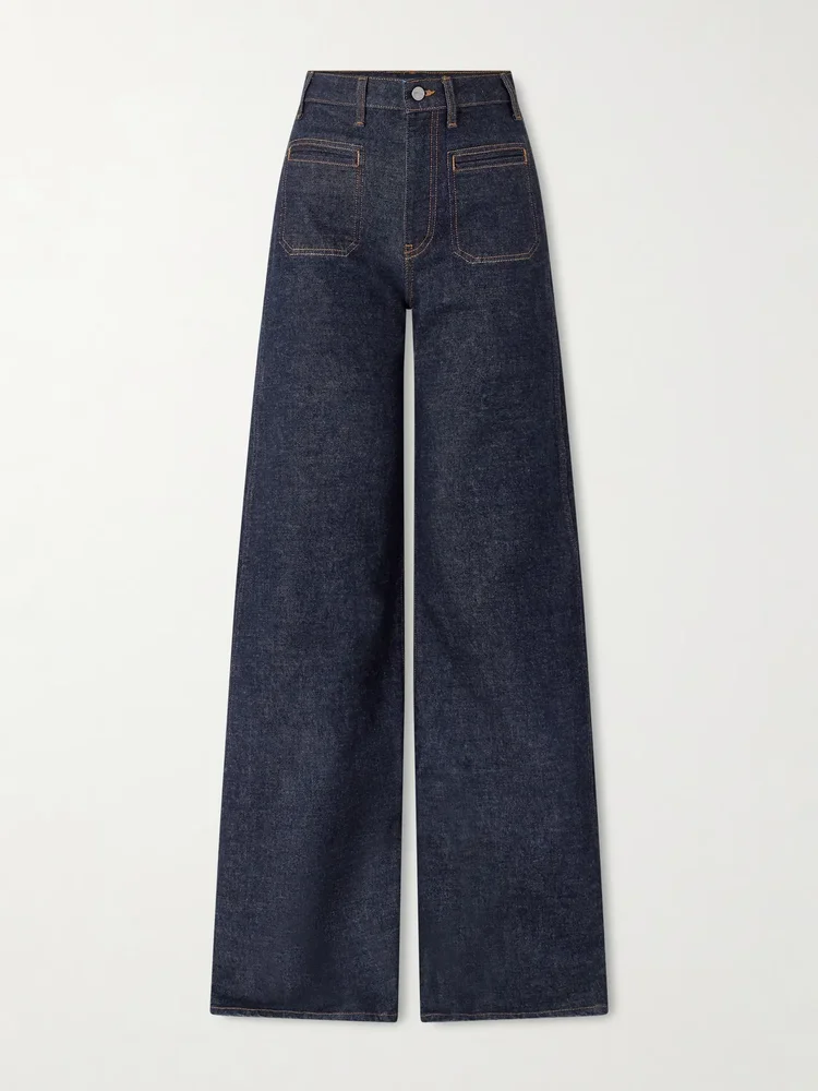 Delmonico high-rise wide-leg jeans