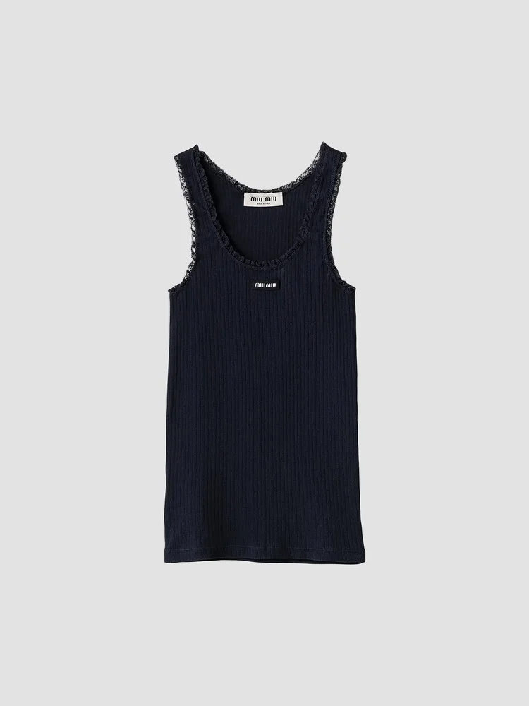 Garment-Dyed Cotton Tank Top
