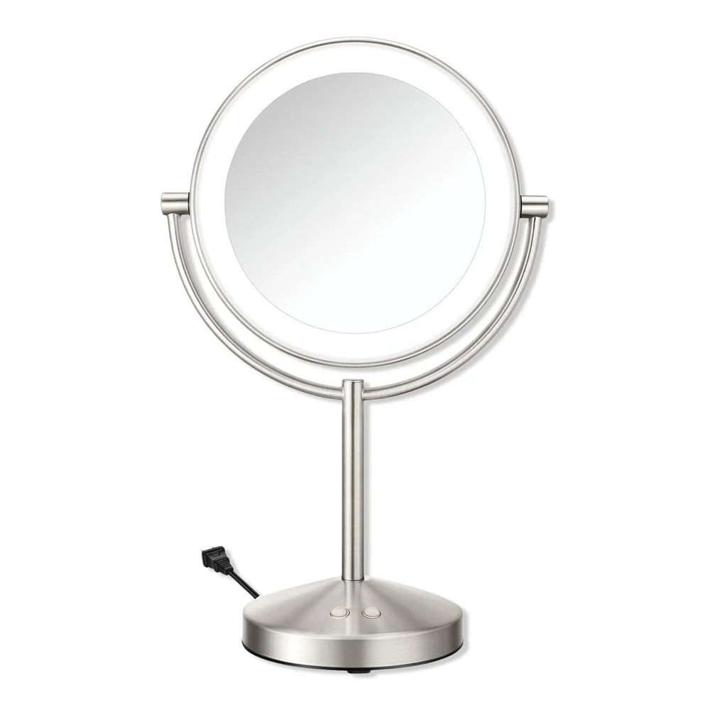 Reflections 1x/10x LED Lighted Mirror Satin Nickel