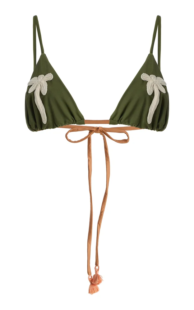Palms At Sunrise Triangle Bikini Top