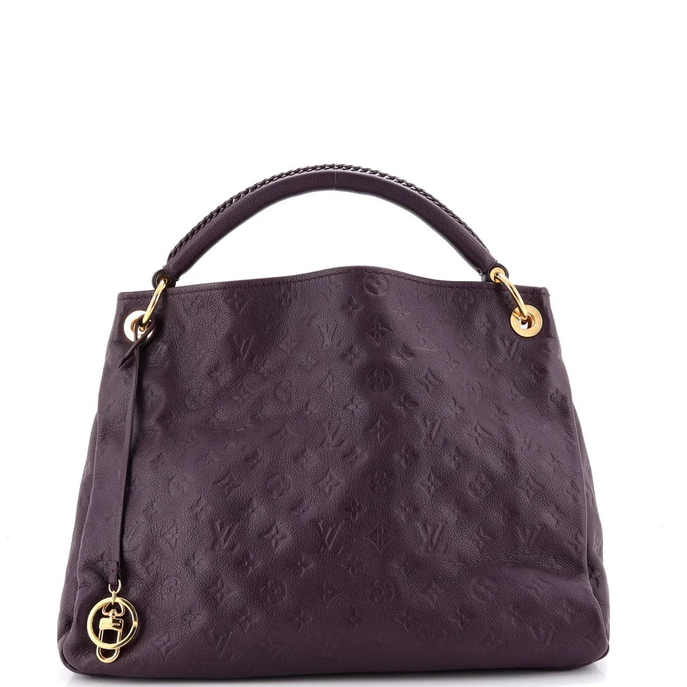 Artsy Handbag Monogram Empreinte Leather MM, Purple