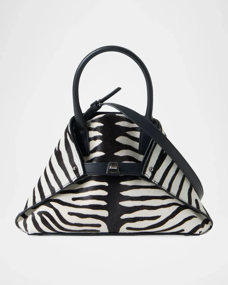 Ai Small Zebra-Print Top-Handle Tote Bag