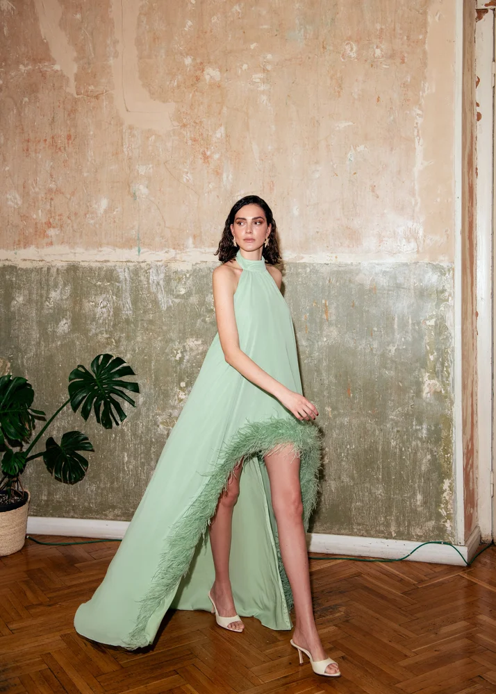 Nia Soft Sage Dress