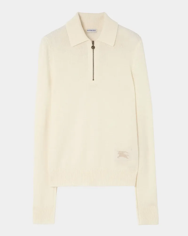 Cait Cashmere Quarter-Zip Sweater
