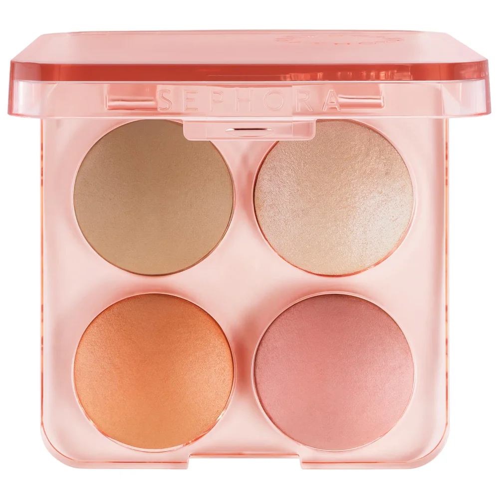 Colorful Face Bronzer, Blush & Highlighter Palette in 01 Light to Medium