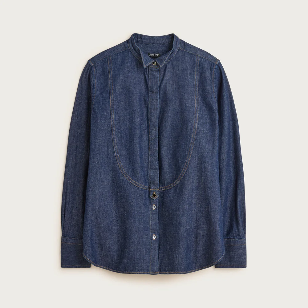Jules tuxedo shirt in denim