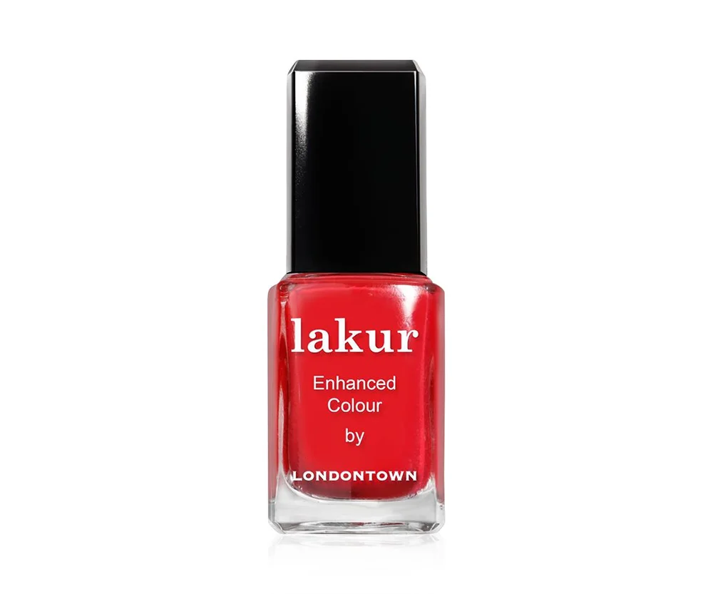 Lakur Enhanced Colour Nail Polish in Marachino cherry