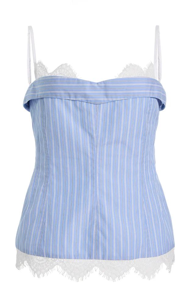 Surie Bustier Cotton Lace Top