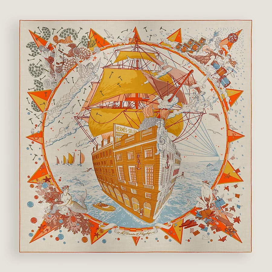 Hermès Flagship shawl 140