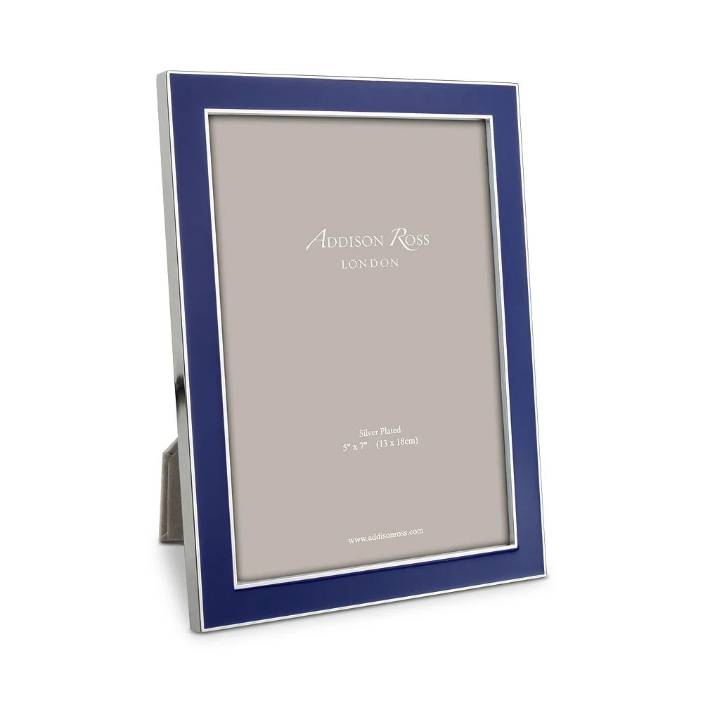 Royal Blue Enamel Picture Frame 5x7