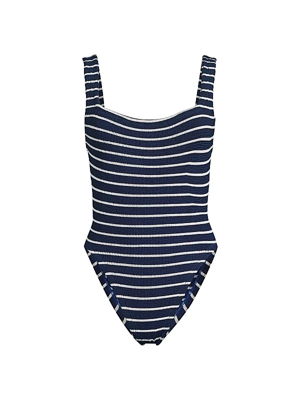 Hunza G Striped One-Piece Swimsuit