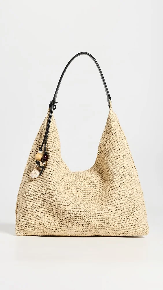 The Mylie Shoulder Bag In Raffia
