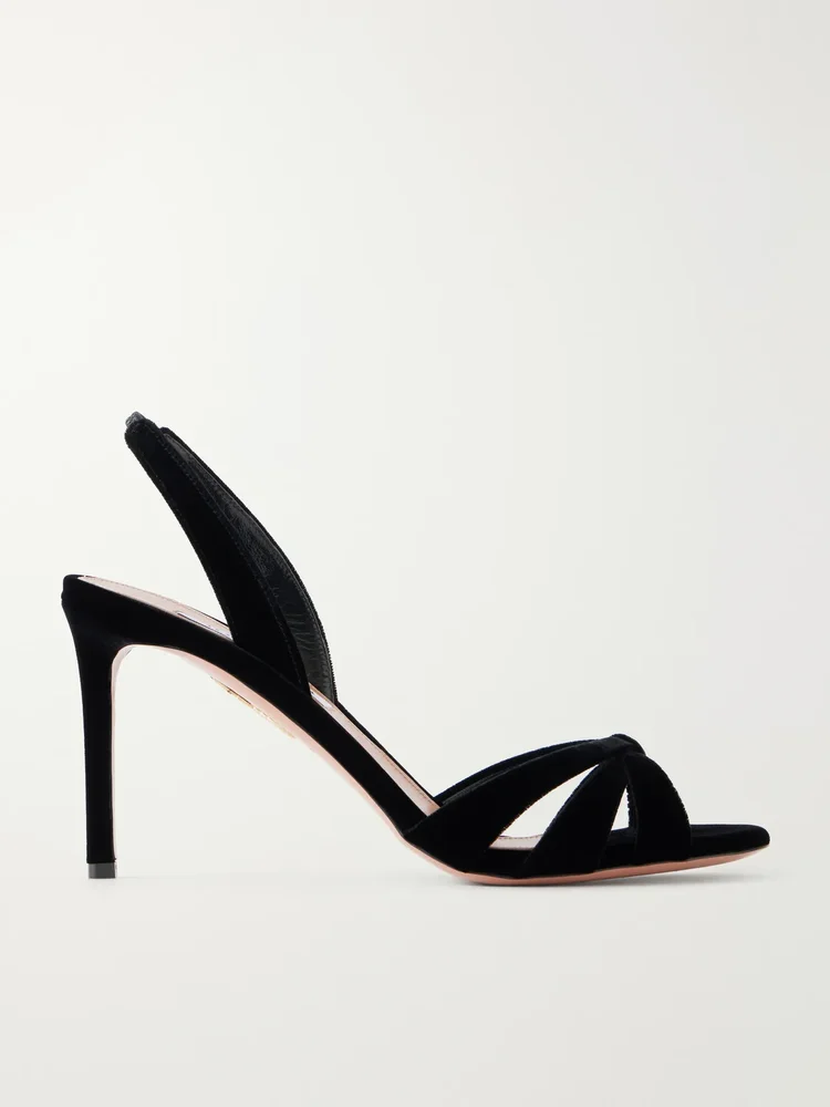 Tati 85 velvet sandals