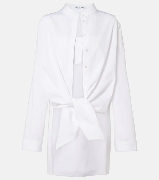 Cotton poplin blouse