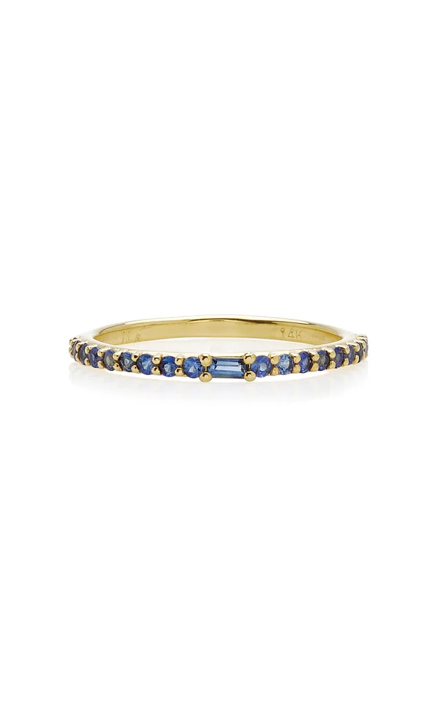 Manava 14K Gold Sapphire Ring