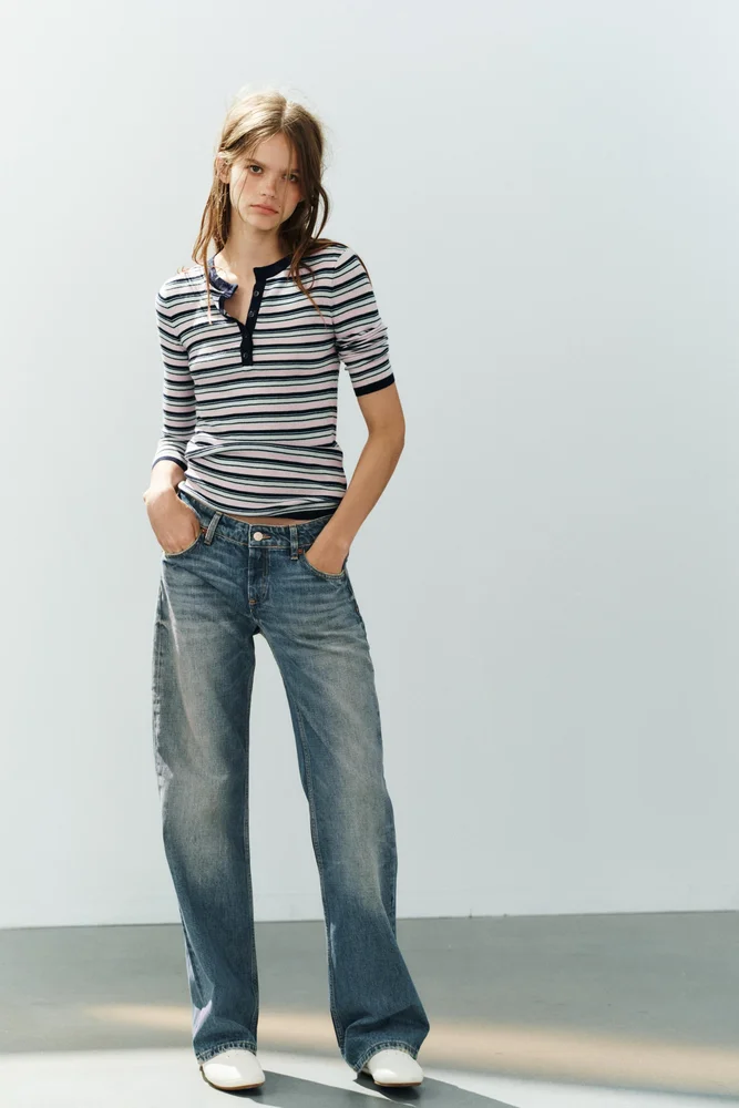 STRIPED KNIT JUMPER