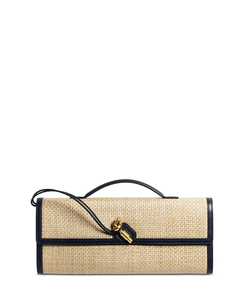 Andiamo Raffia Clutch