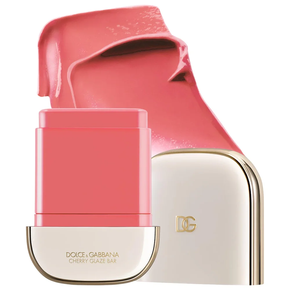 Cherry Glaze Bar 24H Lasting Glow & Waterproof Cream Blush Stick with Vegan Collagen in 01 Demure Rose