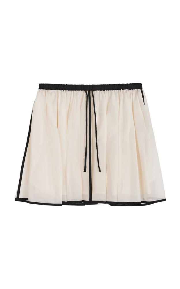 Rapheo Cotton-Silk Mini Skort