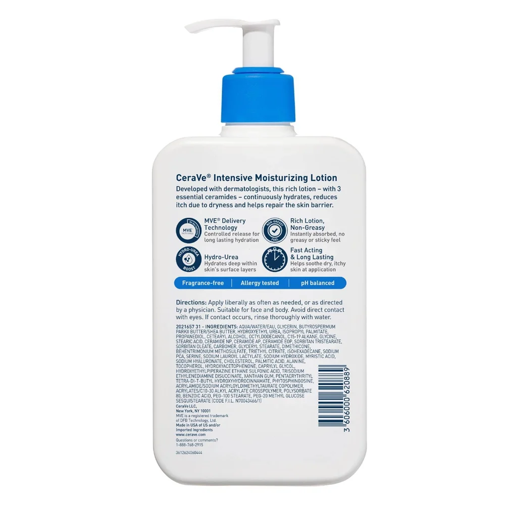 Intensive Moisturizing Lotion For Dry to Very Dry Skin