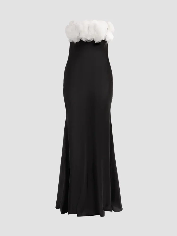 Elea Rose Strapless Column Gown