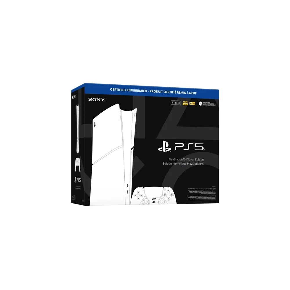 Certified Refurbished PlayStation 5 Digital Edition Console, Slim