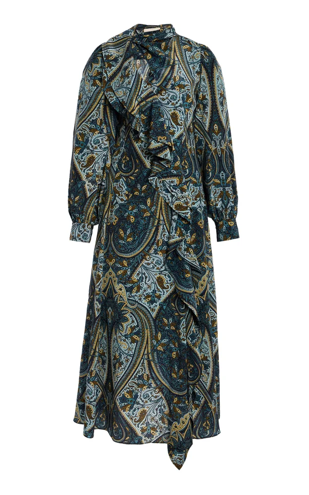 Sabrina Silk Midi Dress